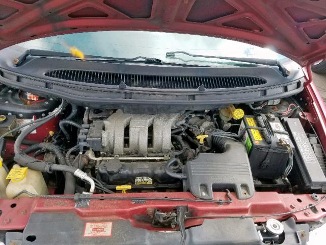 1B4GP45G7XB522949 - 1999 DODGE CARAVAN SE BURGUNDY photo 7