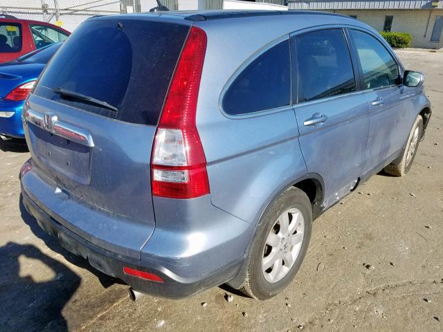 JHLRE38747C076022 - 2007 HONDA CR-V EXL BLUE photo 4