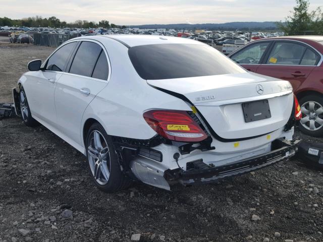 WDDZF4KB2HA077976 - 2017 MERCEDES-BENZ E 300 4MAT WHITE photo 3