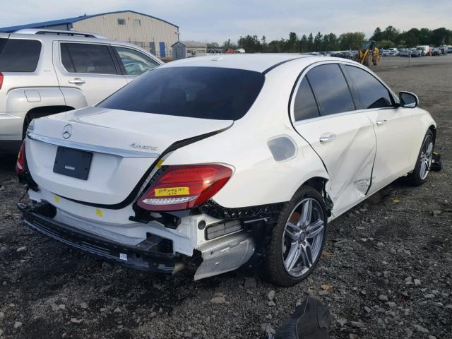 WDDZF4KB2HA077976 - 2017 MERCEDES-BENZ E 300 4MAT WHITE photo 4