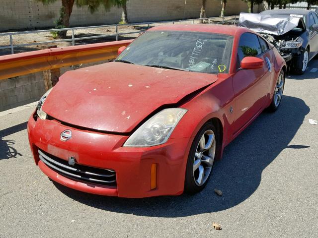 JN1BZ34EX7M551211 - 2007 NISSAN 350Z COUPE RED photo 2