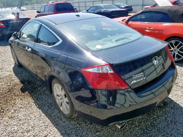 1HGCS22848A006901 - 2008 HONDA ACCORD EXL BLACK photo 3