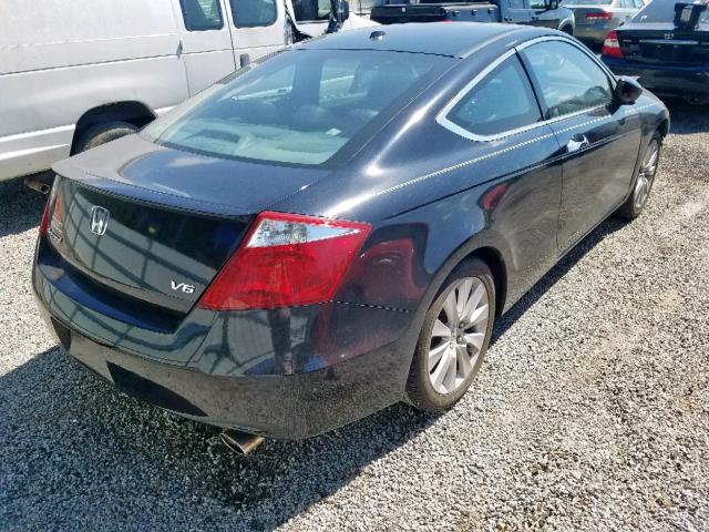 1HGCS22848A006901 - 2008 HONDA ACCORD EXL BLACK photo 4