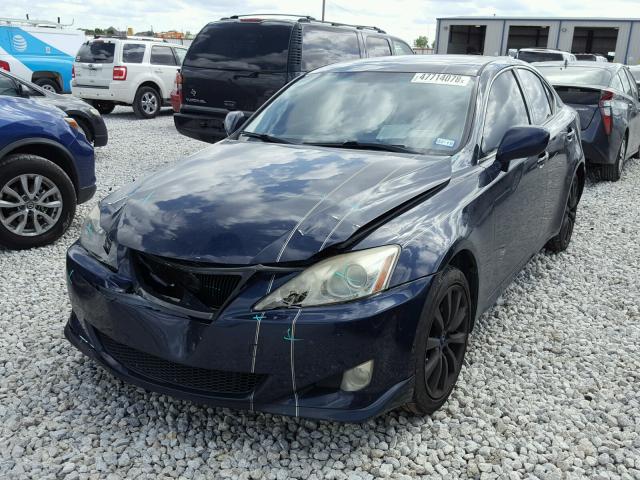 JTHCK262265004315 - 2006 LEXUS IS 250 BLUE photo 2