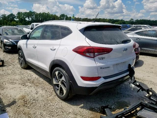 KM8J33A27GU177186 - 2016 HYUNDAI TUCSON LIM WHITE photo 3