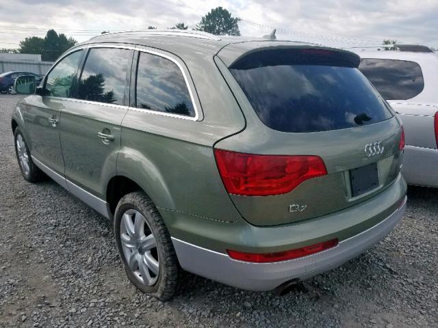 WA1AV74L47D010353 - 2007 AUDI Q7 4.2 QUA GREEN photo 3