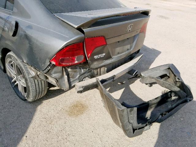 1HGFA168X7L099799 - 2007 HONDA CIVIC EX GRAY photo 9