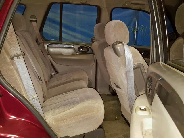 1GKDT13S642108858 - 2004 GMC ENVOY RED photo 6