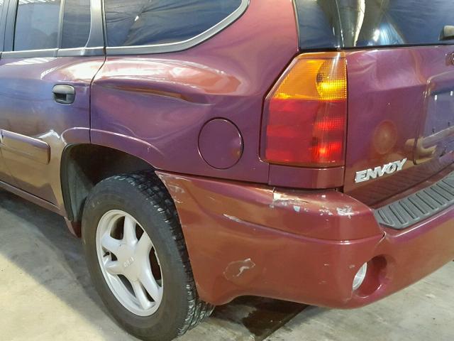 1GKDT13S642108858 - 2004 GMC ENVOY RED photo 9