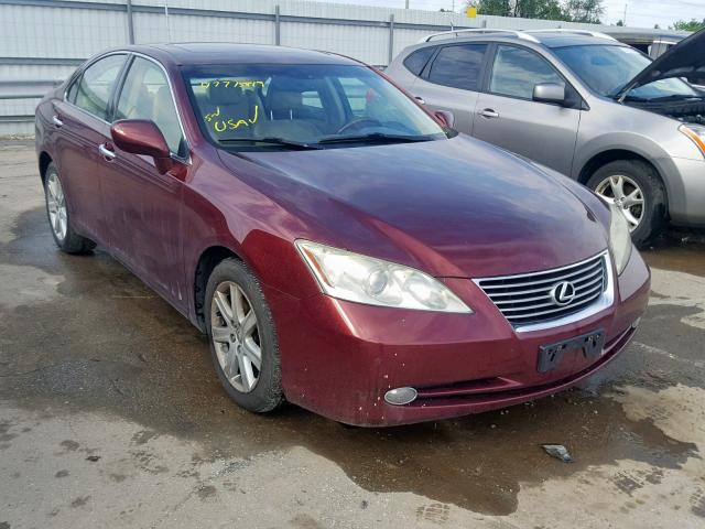 JTHBJ46G582201487 - 2008 LEXUS ES 350 MAROON photo 1