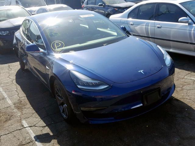 5YJ3E1EA1KF424894 - 2019 TESLA MODEL 3 BLUE photo 1