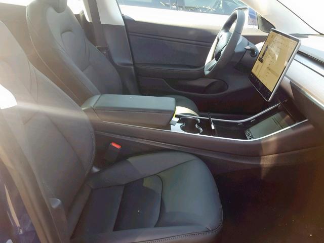 5YJ3E1EA1KF424894 - 2019 TESLA MODEL 3 BLUE photo 5