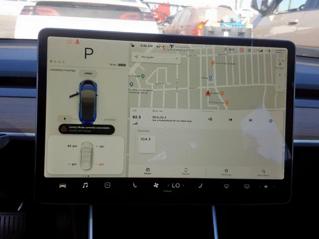 5YJ3E1EA1KF424894 - 2019 TESLA MODEL 3 BLUE photo 9