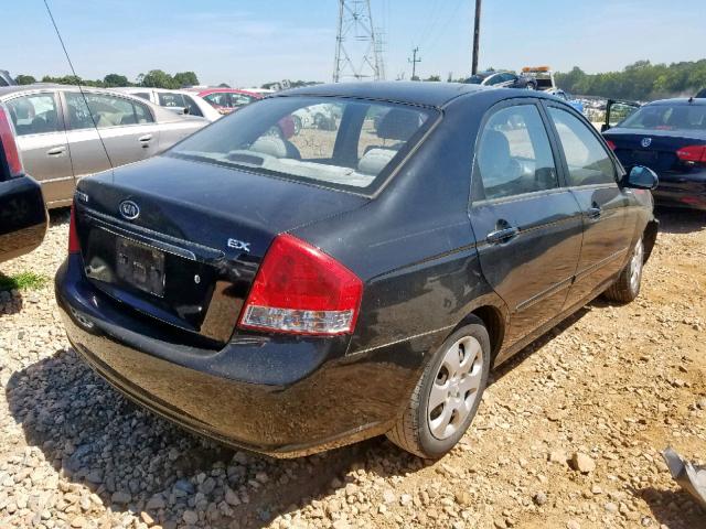 KNAFE121185553758 - 2008 KIA SPECTRA EX BLACK photo 4