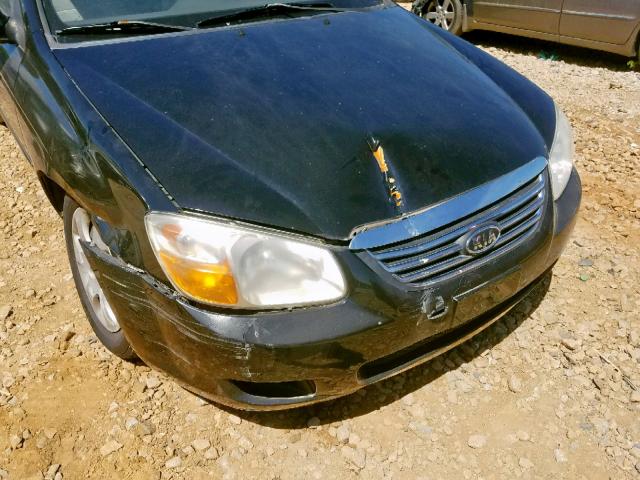 KNAFE121185553758 - 2008 KIA SPECTRA EX BLACK photo 9