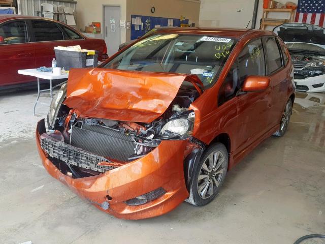 JHMGE8G56CC009092 - 2012 HONDA FIT SPORT ORANGE photo 2