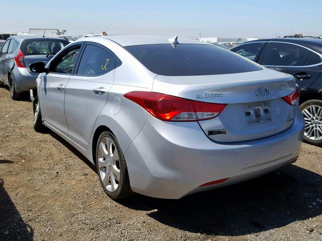 KMHDH4AEXCU408980 - 2012 HYUNDAI ELANTRA GL GRAY photo 3