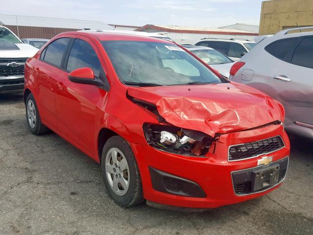 1G1JA5SH9F4142908 - 2015 CHEVROLET SONIC LS RED photo 1