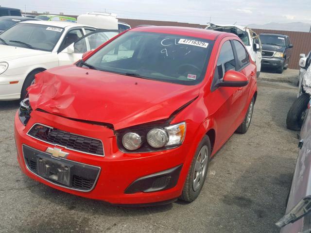 1G1JA5SH9F4142908 - 2015 CHEVROLET SONIC LS RED photo 2