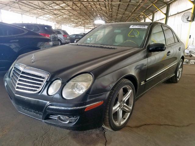 WDBUF72X77B047803 - 2007 MERCEDES-BENZ E 550 BLACK photo 2