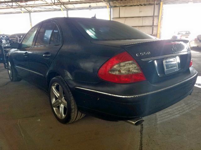 WDBUF72X77B047803 - 2007 MERCEDES-BENZ E 550 BLACK photo 3