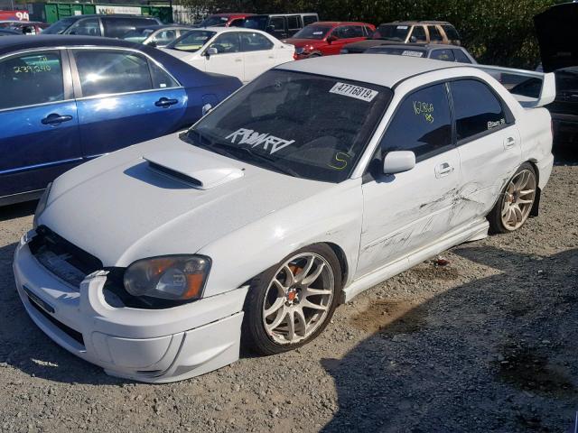 JF1GD70694L525021 - 2004 SUBARU IMPREZA WR WHITE photo 2