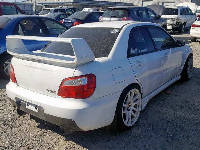 JF1GD70694L525021 - 2004 SUBARU IMPREZA WR WHITE photo 4