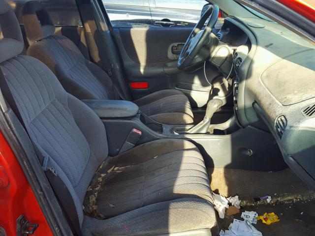 1G2WP52K32F257594 - 2002 PONTIAC GRAND PRIX RED photo 5