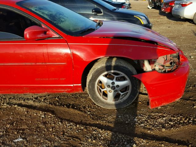 1G2WP52K32F257594 - 2002 PONTIAC GRAND PRIX RED photo 9