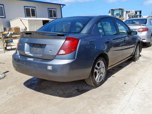 1G8AL52F54Z194420 - 2004 SATURN ION LEVEL GRAY photo 4