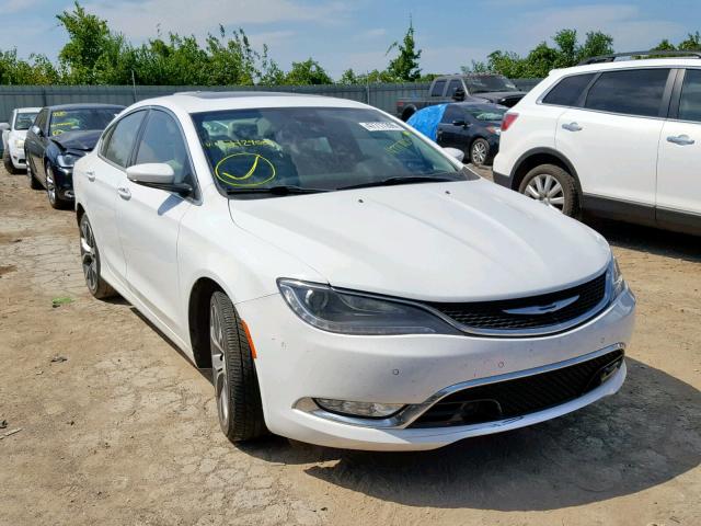 1C3CCCCGXFN542950 - 2015 CHRYSLER 200 C WHITE photo 1