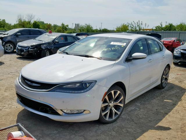 1C3CCCCGXFN542950 - 2015 CHRYSLER 200 C WHITE photo 2