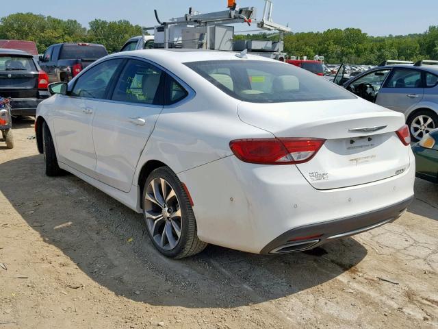 1C3CCCCGXFN542950 - 2015 CHRYSLER 200 C WHITE photo 3