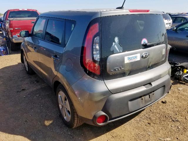 KNDJN2A20G7294499 - 2016 KIA SOUL GRAY photo 3