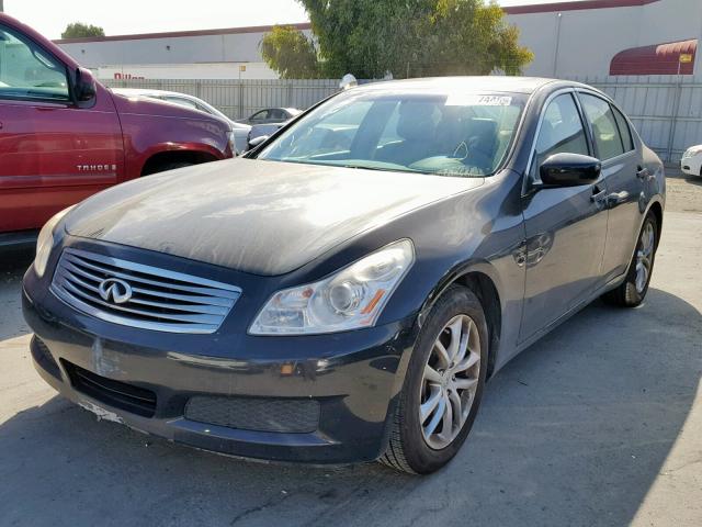 JNKCV61E59M310080 - 2009 INFINITI G37 BASE BLACK photo 2