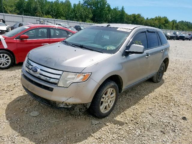 2FMDK38C38BA26903 - 2008 FORD EDGE SEL SILVER photo 2