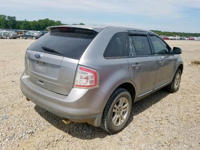 2FMDK38C38BA26903 - 2008 FORD EDGE SEL SILVER photo 4