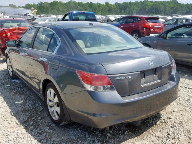 1HGCP36868A019683 - 2008 HONDA ACCORD EXL GRAY photo 3