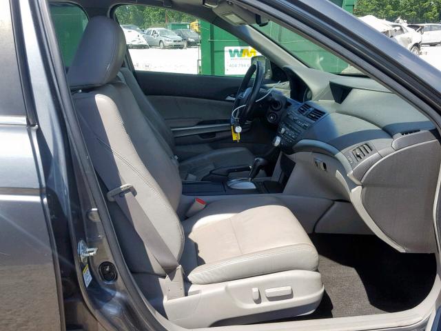 1HGCP36868A019683 - 2008 HONDA ACCORD EXL GRAY photo 5