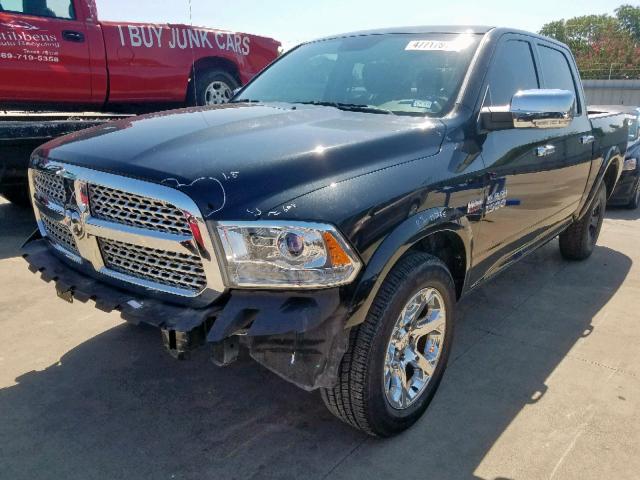 1C6RR7NT1GS323651 - 2016 RAM 1500 LARAM BLACK photo 2