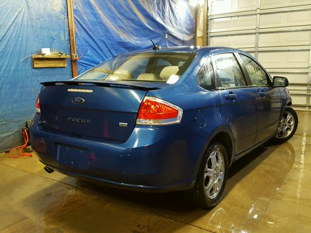 1FAHP36N19W212747 - 2009 FORD FOCUS SES BLUE photo 4