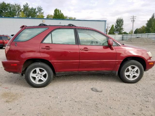 JT6HF10U0X0004111 - 1999 LEXUS RX 300 RED photo 9