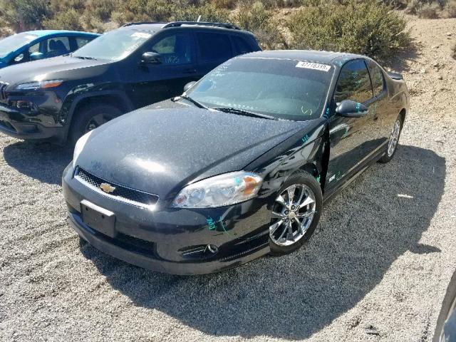 2G1WL16C769319525 - 2006 CHEVROLET MONTE CARL შავი ფოტო 2