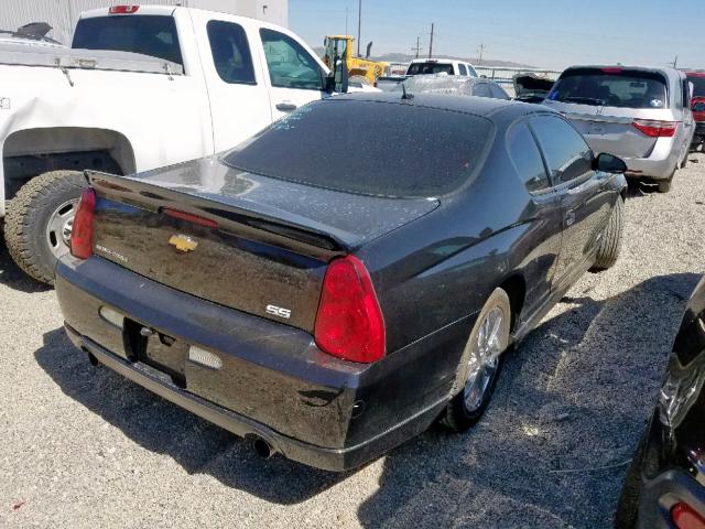 2G1WL16C769319525 - 2006 CHEVROLET MONTE CARL შავი ფოტო 4
