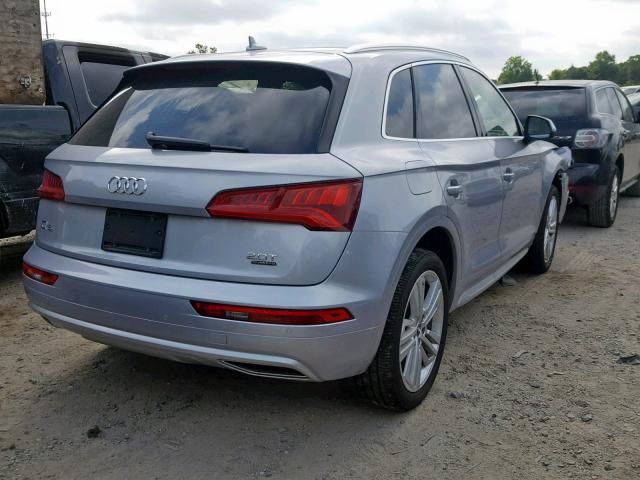 WA1CNAFY7J2062688 - 2018 AUDI Q5 PRESTIG SILVER photo 4