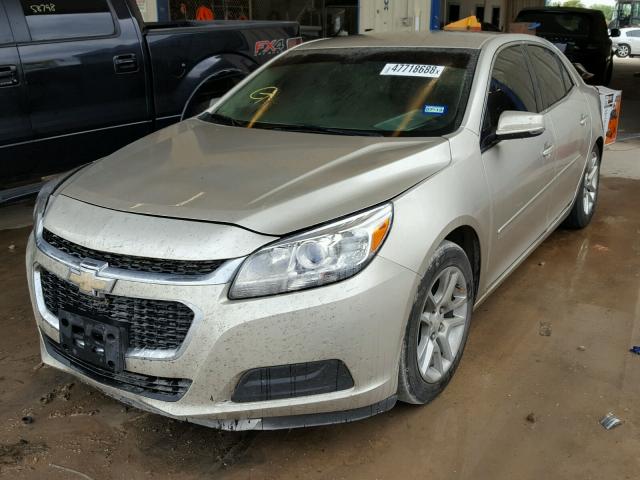 1G11C5SL6FF344818 - 2015 CHEVROLET MALIBU 1LT GOLD photo 2