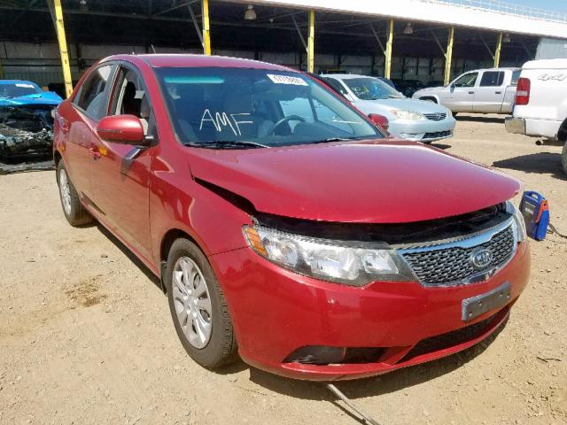 KNAFU4A27B5402204 - 2011 KIA FORTE EX RED photo 1