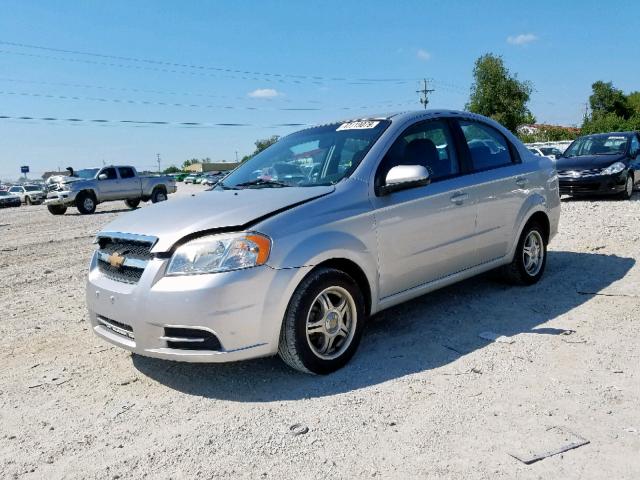 KL1TD5DE8BB131244 - 2011 CHEVROLET AVEO LS SILVER photo 2