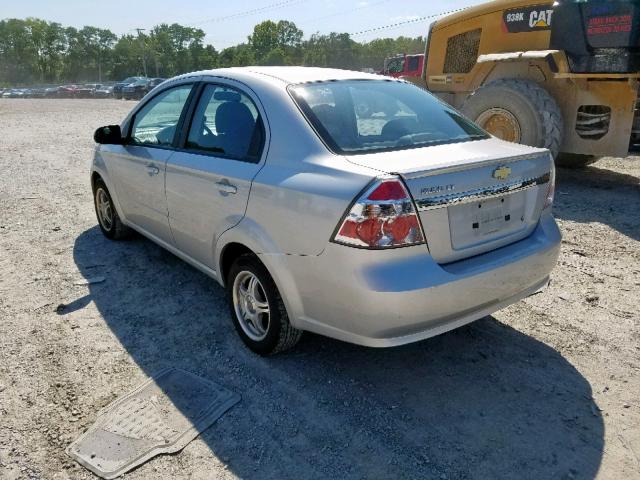 KL1TD5DE8BB131244 - 2011 CHEVROLET AVEO LS SILVER photo 3