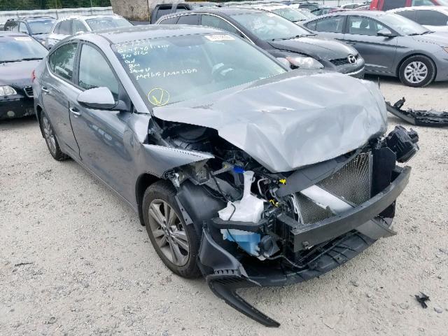 KMHD84LF3JU554589 - 2018 HYUNDAI ELANTRA SE GRAY photo 1